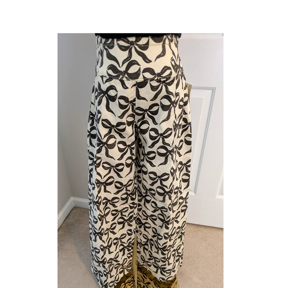 We The Free Spotlight Bows Printed Wide-Leg Jeans